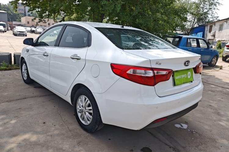 Used Kia K2 2012 Sedan 1.4L Automatic GLS Commemorative Edition Rear Left 45 Deg