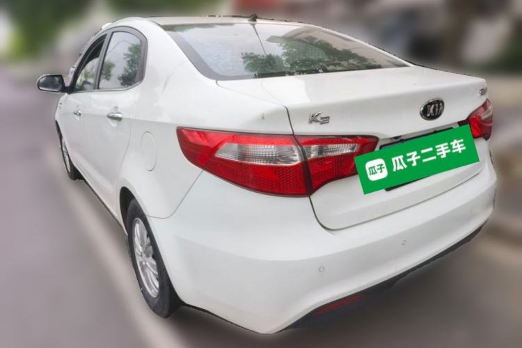 Used Kia K2 2012 Sedan 1.4L MT GLS Commemorative Edition Rear Left 45 Deg
