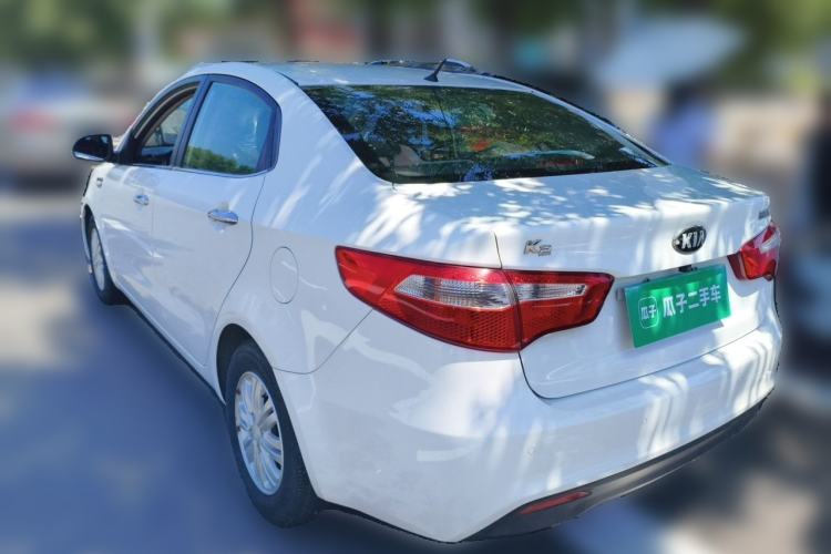 Used Kia K2 2012 Sedan 1.4L Automatic GLS Commemorative Edition Rear Left 45 Deg