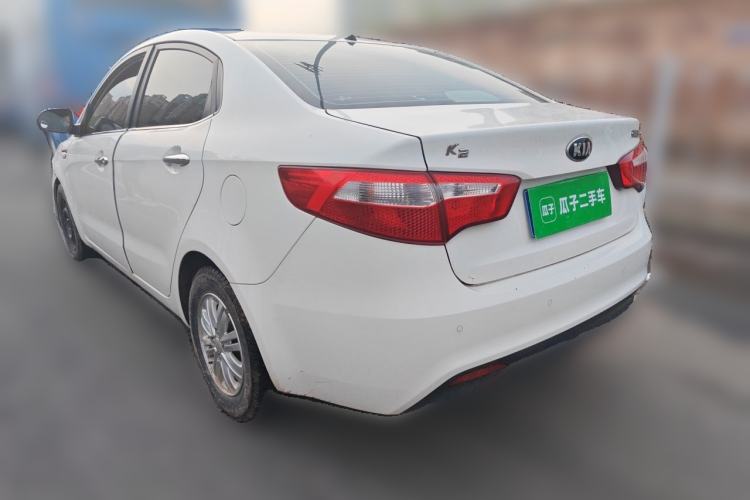 Used Kia K2 2012 Sedan 1.4L MT GLS Commemorative Edition Rear Left 45 Deg