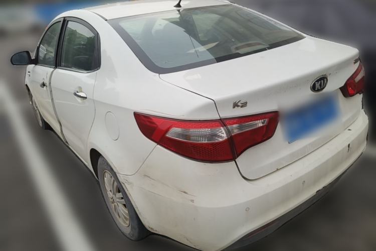 Used Kia K2 2012 Sedan 1.4L MT GLS Commemorative Edition Rear Left 45 Deg