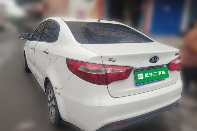 Used Kia K2 2012 Sedan 1.4L MT GLS Commemorative Edition Rear Left 45 Deg