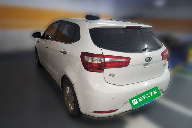 Used Kia K2 2012 Hatchback 1.4L Automatic Cool Edition Rear Left 45 Deg