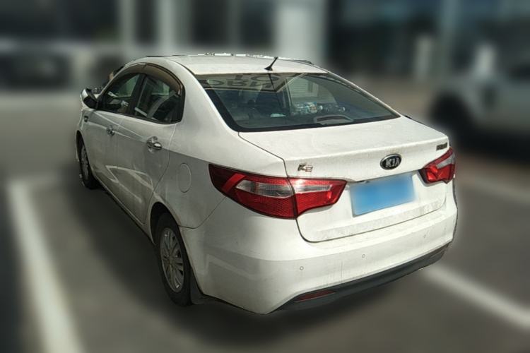 Used Kia K2 2012 Sedan 1.4L MT GLS Commemorative Edition Rear Left 45 Deg