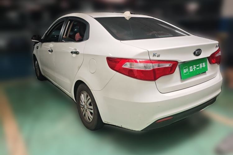 Used Kia K2 2012 Sedan 1.4L Automatic GLS Commemorative Edition Rear Left 45 Deg