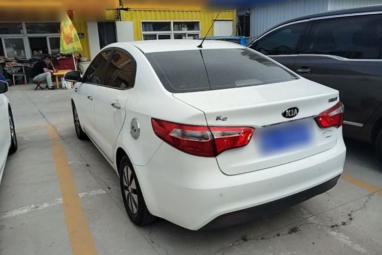 Used Kia K2 2012 Sedan 1.4L Automatic GLS Commemorative Edition Rear Left 45 Deg
