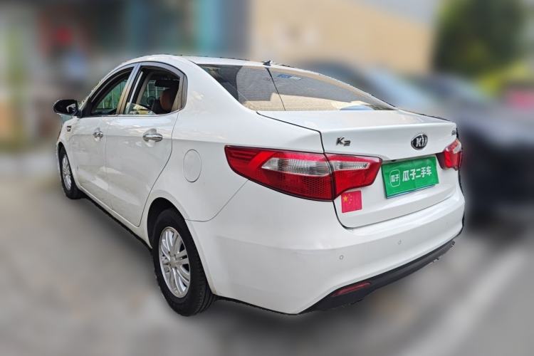 Used Kia K2 2012 Sedan 1.4L MT GLS Commemorative Edition Rear Left 45 Deg