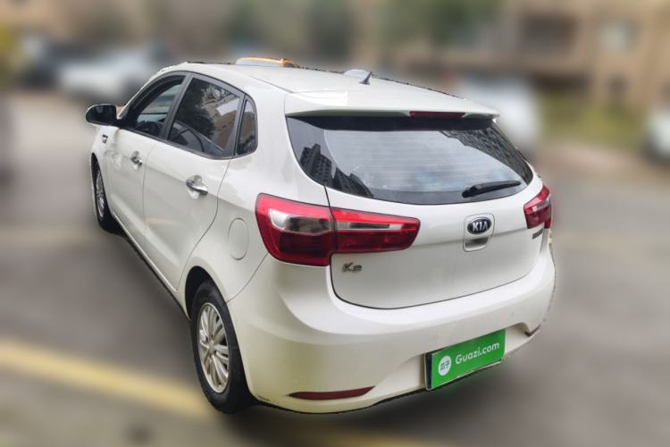 Used Kia K2 2012 Hatchback 1.4L Automatic Cool Edition Rear Left 45 Deg