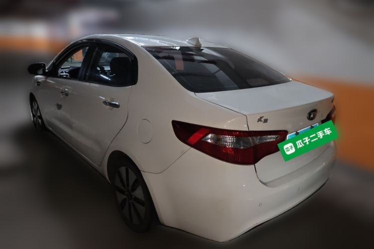 Used Kia K2 2012 Sedan 1.6L Automatic Transmission Premium Commemorative Edition Rear Left 45 Deg