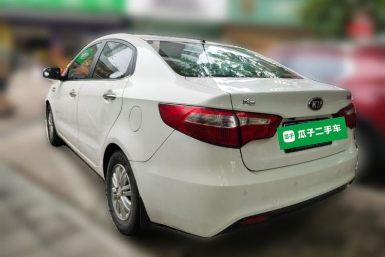 Used Kia K2 2012 Sedan 1.4L MT GLS Commemorative Edition Rear Left 45 Deg