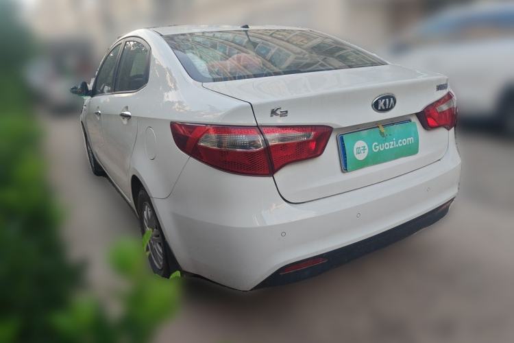 Used Kia K2 2012 Sedan 1.4L MT GLS Commemorative Edition Rear Left 45 Deg