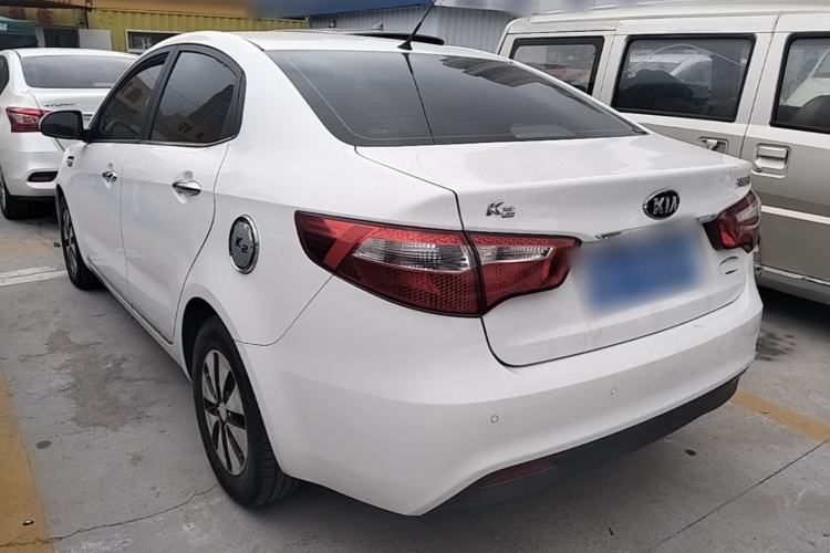 Used Kia K2 2012 Sedan 1.4L Automatic GLS Commemorative Edition Rear Left 45 Deg