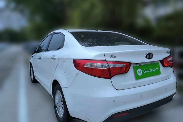 Used Kia K2 2012 Sedan 1.4L MT GLS Commemorative Edition Rear Left 45 Deg