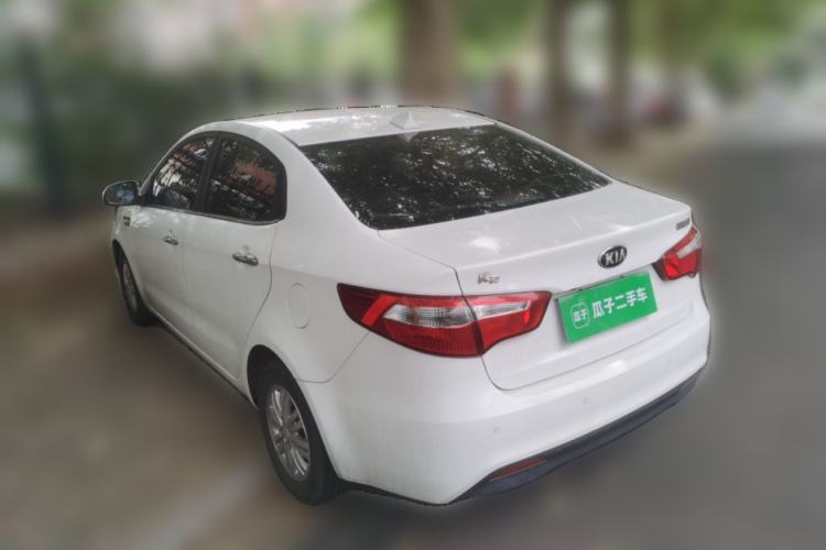 Used Kia K2 2012 Sedan 1.4L MT GLS Commemorative Edition Rear Left 45 Deg