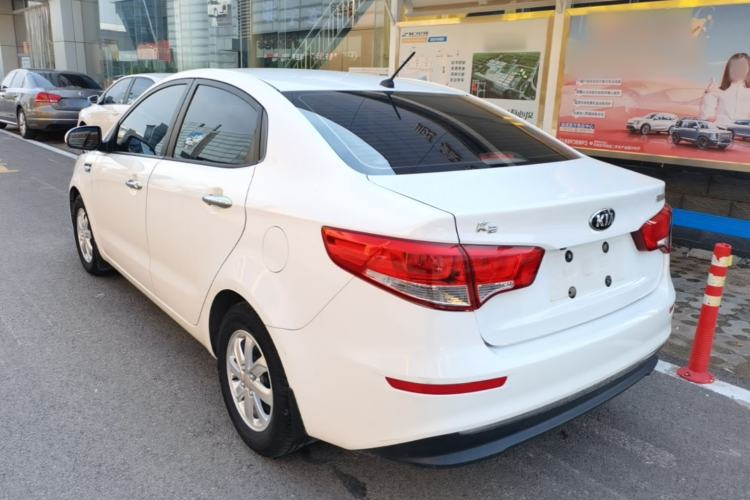 Used Kia K2 2012 Sedan 1.4L Automatic GLS Commemorative Edition Rear Left 45 Deg