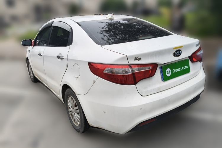 Used Kia K2 2012 Sedan 1.4L MT GLS Commemorative Edition Rear Left 45 Deg