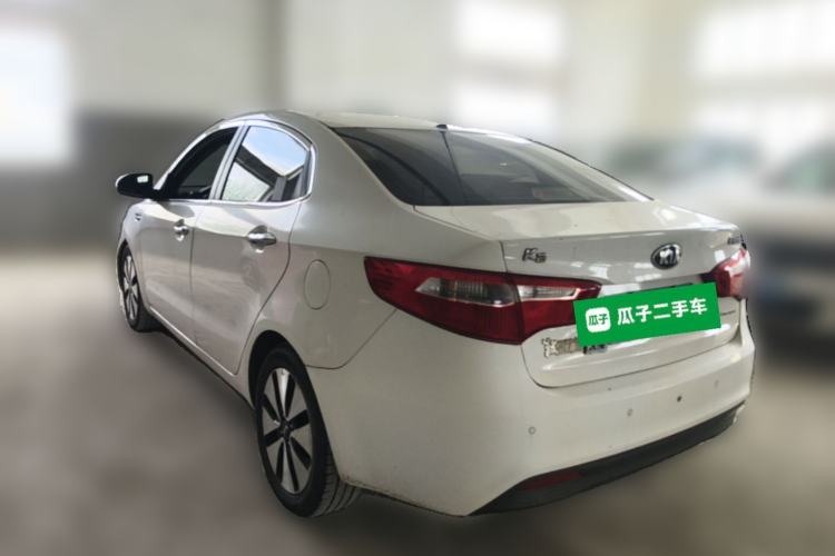 Used Kia K2 2012 Sedan 1.6L Automatic Transmission Premium Commemorative Edition Rear Left 45 Deg