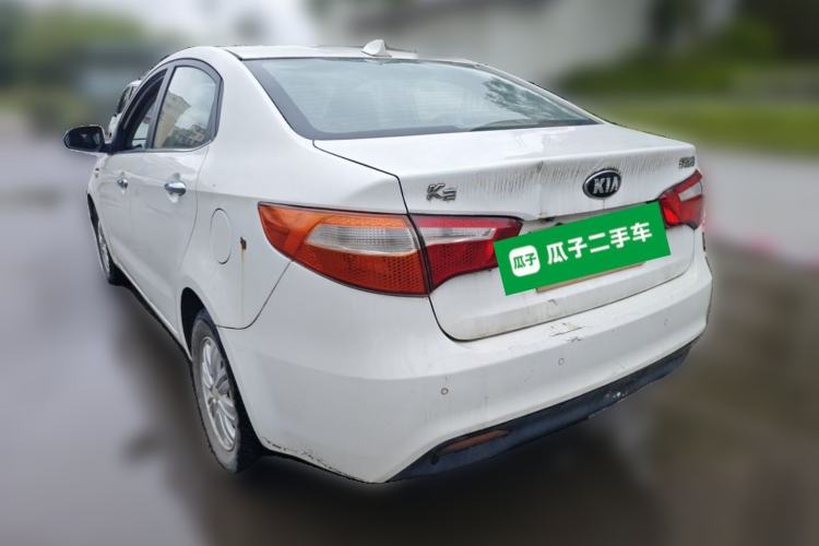 Used Kia K2 2012 Sedan 1.4L MT GLS Commemorative Edition Rear Left 45 Deg