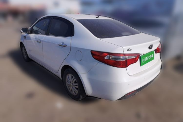 Used Kia K2 2012 Sedan 1.4L MT GLS Commemorative Edition Rear Left 45 Deg