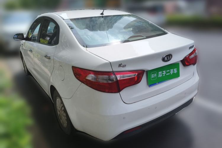 Used Kia K2 2012 Sedan 1.4L Automatic GLS Commemorative Edition Rear Left 45 Deg