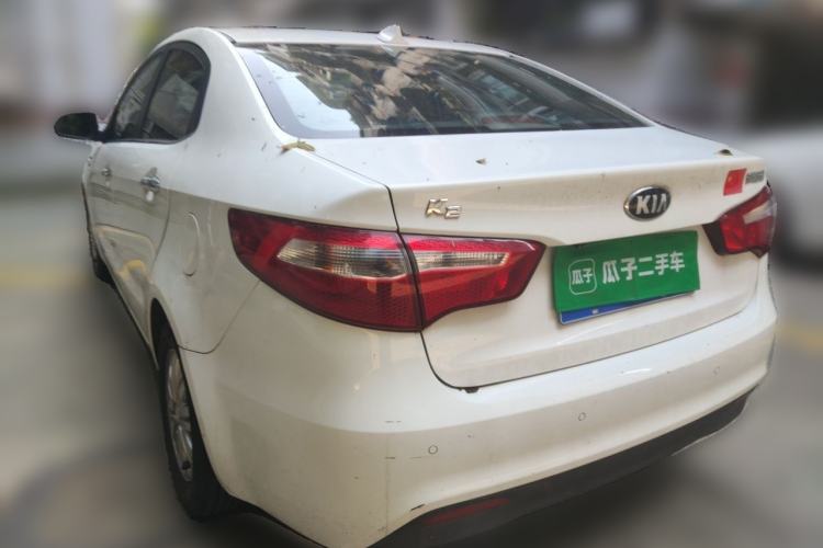 Used Kia K2 2012 Sedan 1.4L MT GLS Commemorative Edition Rear Left 45 Deg