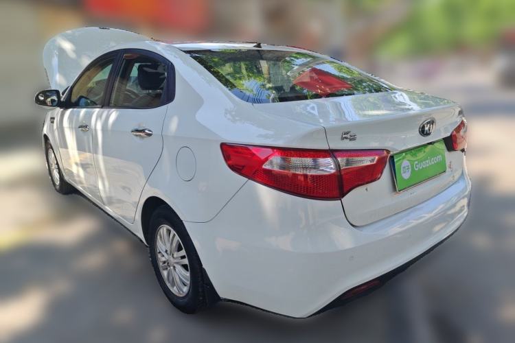 Used Kia K2 2012 Sedan 1.4L MT GLS Commemorative Edition Rear Left 45 Deg