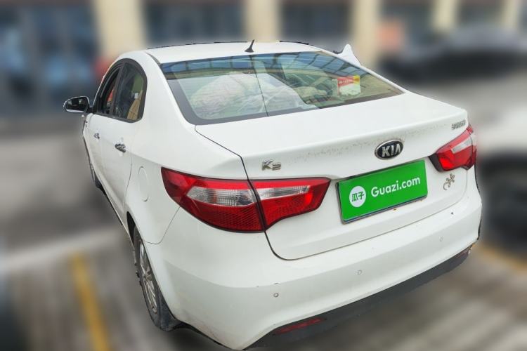 Used Kia K2 2012 Sedan 1.4L MT GLS Commemorative Edition Rear Left 45 Deg