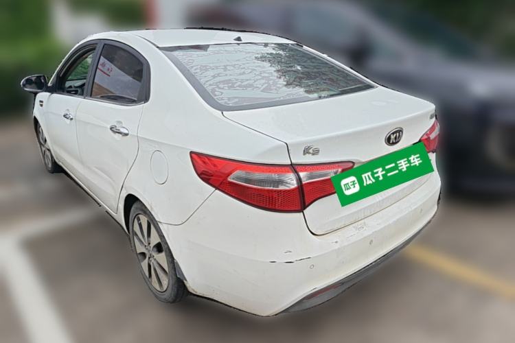 Used Kia K2 2012 Sedan 1.6L Automatic Transmission Premium Commemorative Edition Rear Left 45 Deg