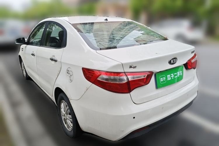 Used Kia K2 2012 Sedan 1.4L MT GLS Commemorative Edition Rear Left 45 Deg