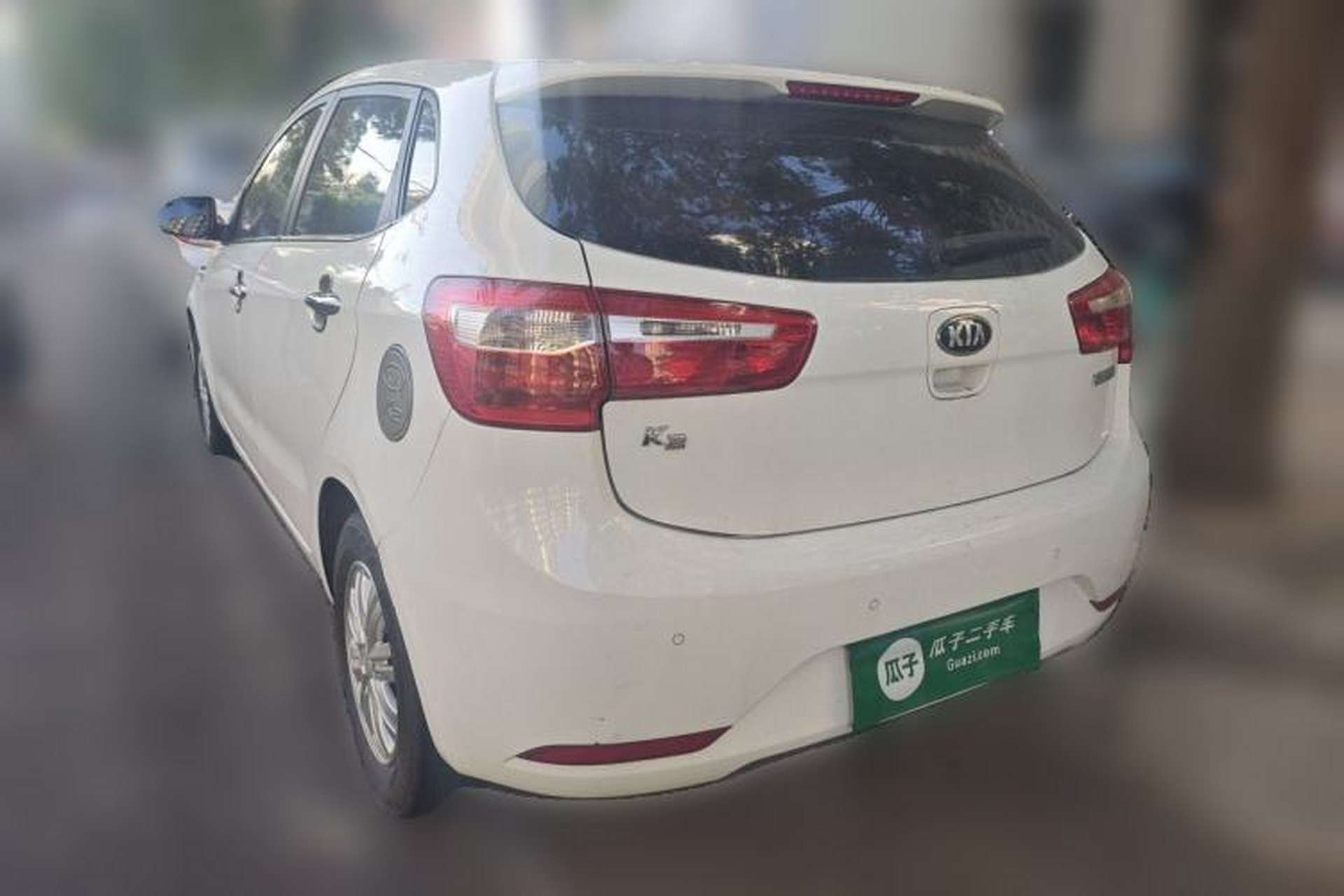 Used Kia K2 2012 Hatchback 1.4L MT Cool Edition Commemorative Model Rear Left 45 Deg