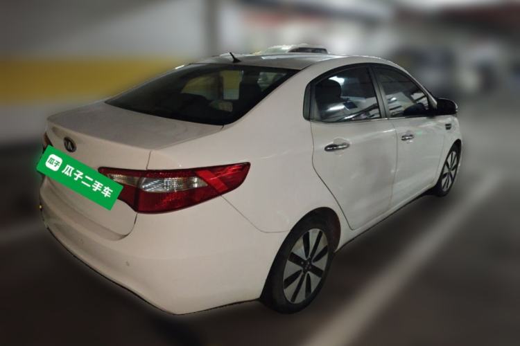 Used Kia K2 2012 Sedan 1.6L Automatic Transmission Premium Commemorative Edition Rear Right 45 Deg