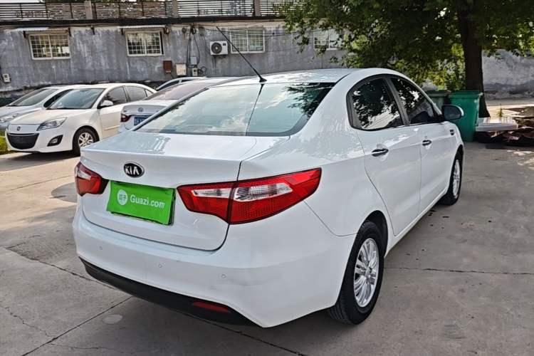 Used Kia K2 2012 Sedan 1.4L Automatic GLS Commemorative Edition Rear Right 45 Deg