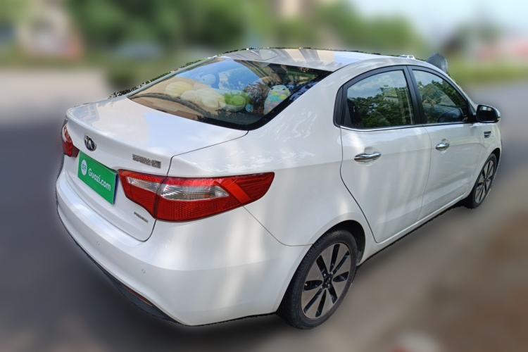 Used Kia K2 2012 Sedan 1.6L Automatic Transmission Premium Commemorative Edition Rear Right 45 Deg