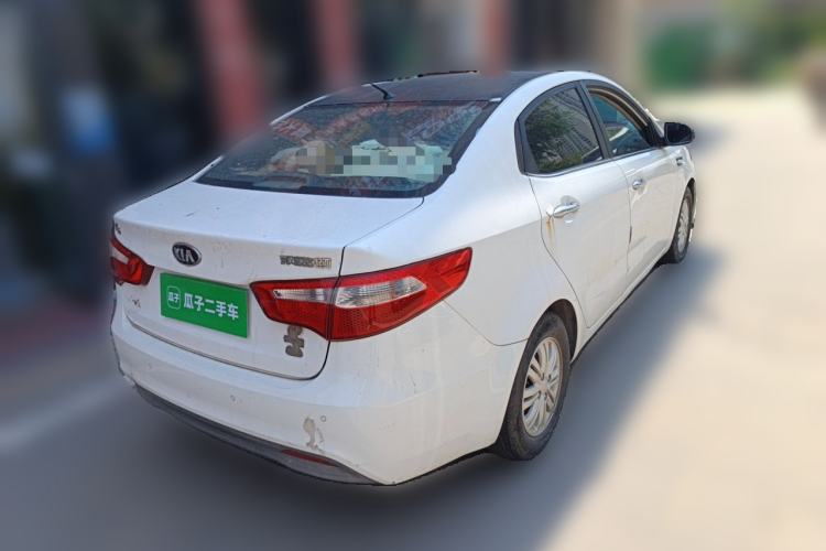 Used Kia K2 2012 Sedan 1.4L MT GLS Commemorative Edition Rear Right 45 Deg