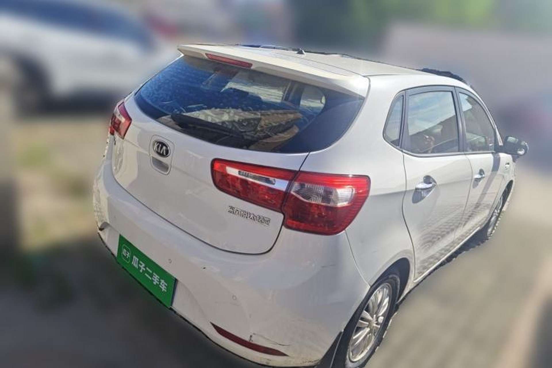 Used Kia K2 2012 Hatchback 1.4L MT Cool Edition Commemorative Model Rear Right 45 Deg