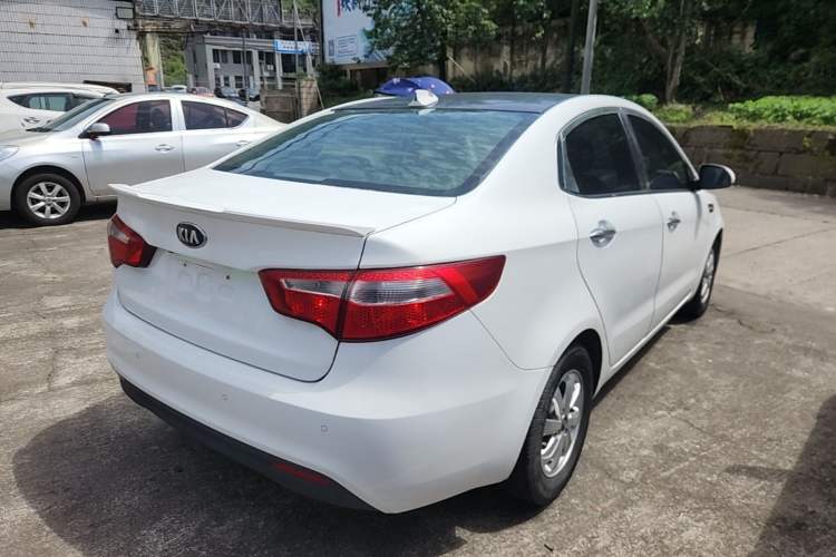 Used Kia K2 2012 Sedan 1.4L MT GLS Commemorative Edition Rear Right 45 Deg
