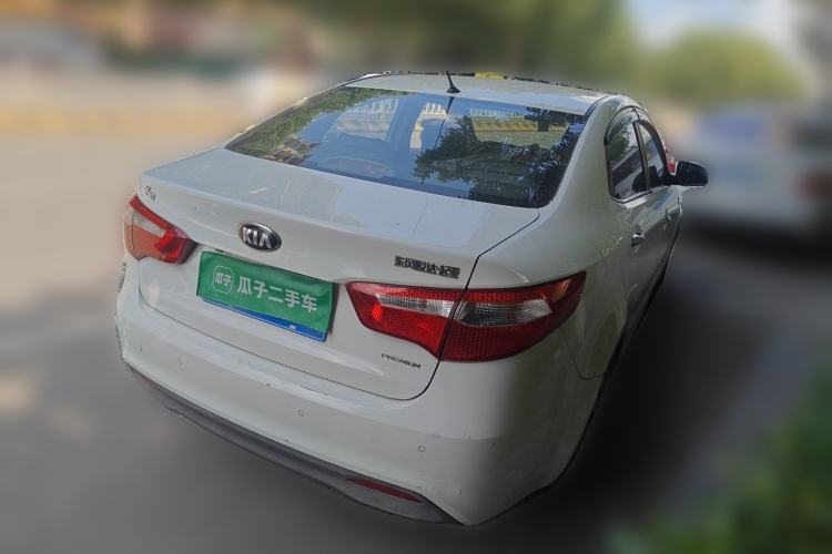 Used Kia K2 2012 Sedan 1.6L Automatic Transmission Premium Commemorative Edition Rear Right 45 Deg