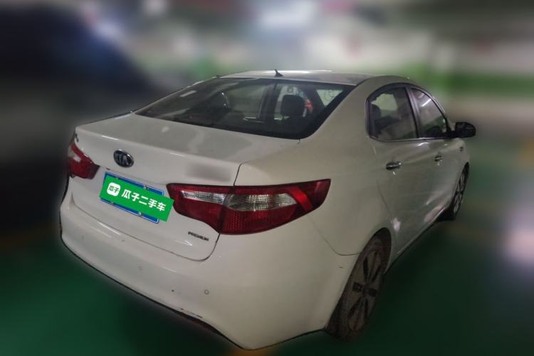 Used Kia K2 2012 Sedan 1.6L Automatic Transmission Premium Commemorative Edition Rear Right 45 Deg