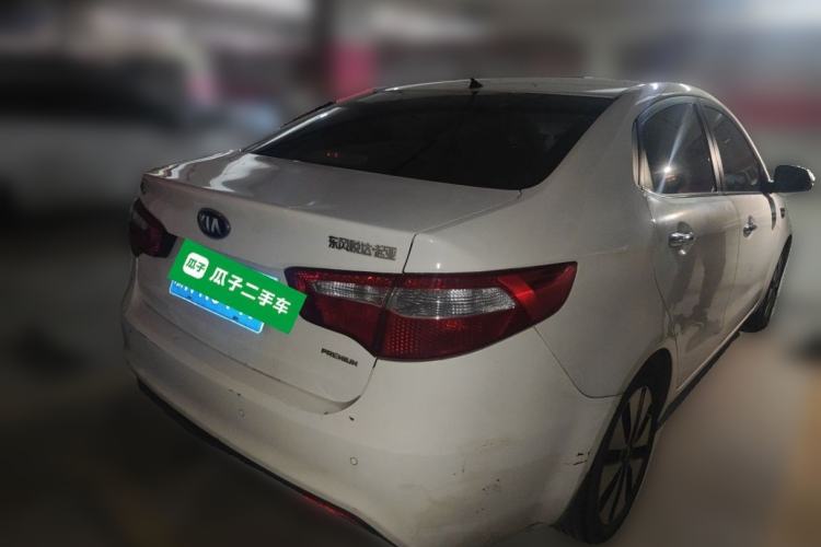 Used Kia K2 2012 Sedan 1.6L Automatic Transmission Premium Commemorative Edition Rear Right 45 Deg