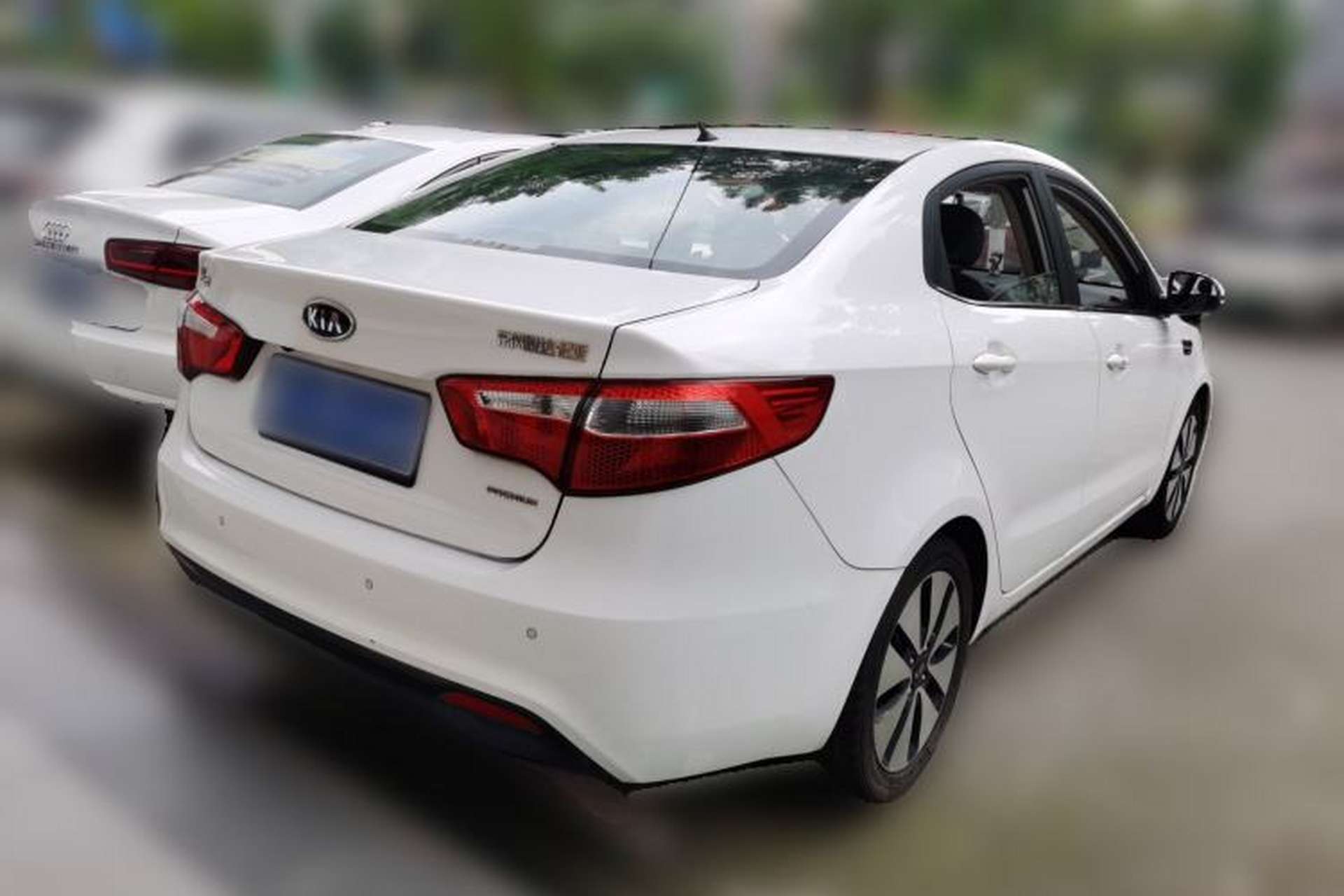 Used Kia K2 2012 Sedan 1.6L AT Premium ECO Rear Right 45 Deg