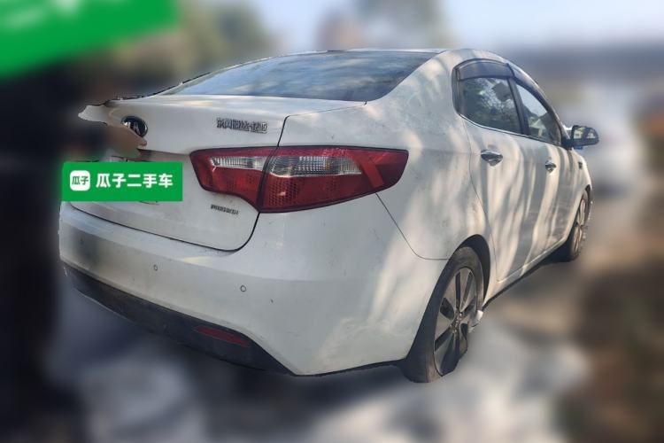 Used Kia K2 2012 Sedan 1.6L Automatic Transmission Premium Commemorative Edition Rear Right 45 Deg