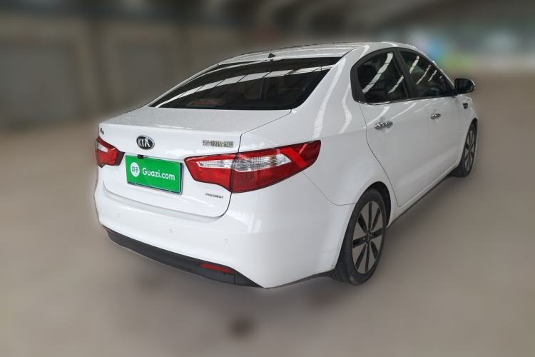 Used Kia K2 2012 Sedan 1.6L Automatic Transmission Premium Commemorative Edition Rear Right 45 Deg