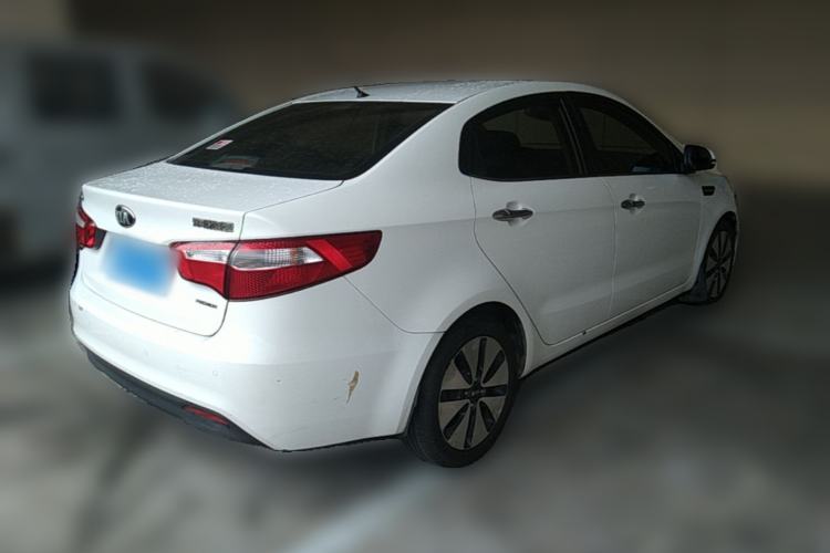 Used Kia K2 2012 Sedan 1.6L Automatic Transmission Premium Commemorative Edition Rear Right 45 Deg