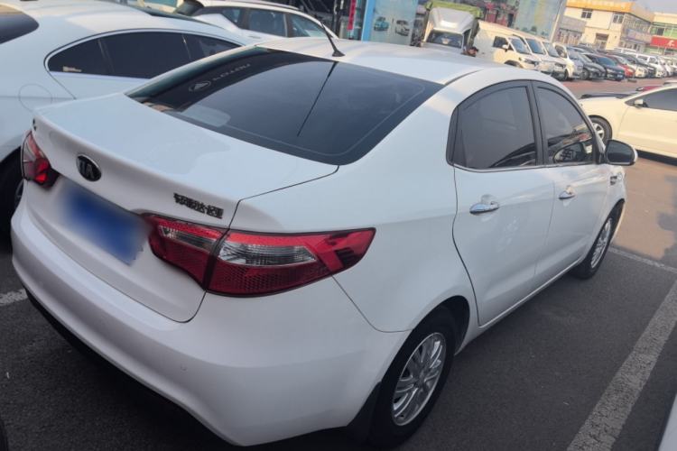 Used Kia K2 2012 Sedan 1.4L Automatic GLS Commemorative Edition Rear Right 45 Deg