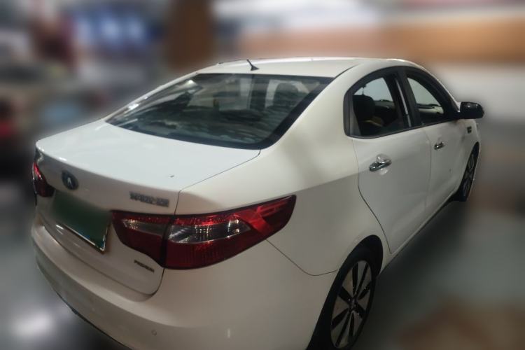 Used Kia K2 2012 Sedan 1.6L Automatic Transmission Premium ECO Commemorative Edition Rear Right 45 Deg