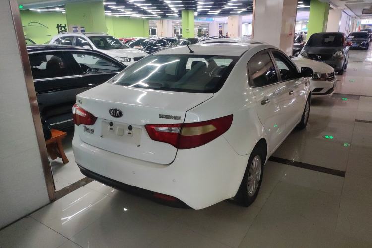 Used Kia K2 2012 Sedan 1.4L Automatic GLS Commemorative Edition Rear Right 45 Deg