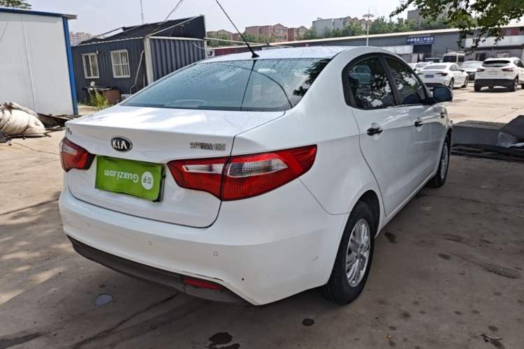 Used Kia K2 2012 Sedan 1.4L Automatic GLS Commemorative Edition Rear Right 45 Deg