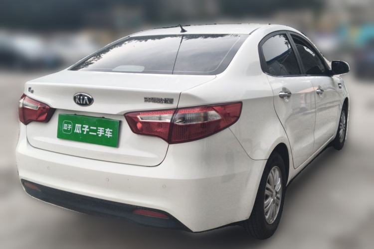 Used Kia K2 2012 Sedan 1.4L Automatic GLS Commemorative Edition Rear Right 45 Deg