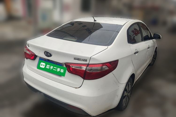 Used Kia K2 2012 Sedan 1.4L MT GLS Commemorative Edition Rear Right 45 Deg