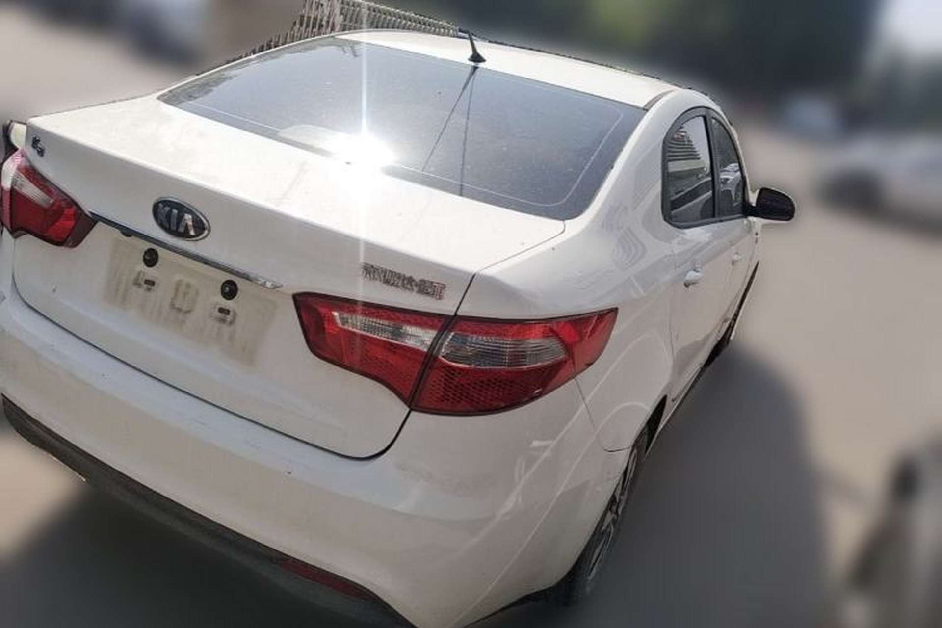 Used Kia K2 2012 Sedan 1.4L Automatic GLS Commemorative Edition Rear Right 45 Deg